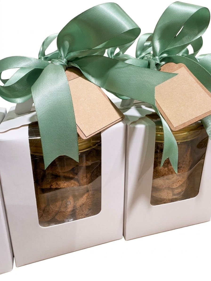 Gift Cookies With Tag & Ribbon